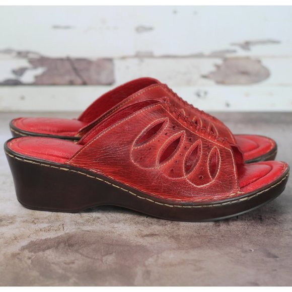 Nurture Comfort Sandals Slides 9.5M Red - Picture 5 of 7